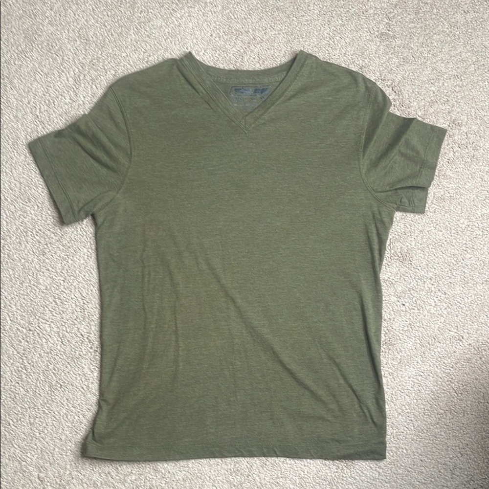 Urban Pipeline Green Short Sleeve Tee Lightweight Cotton Blend